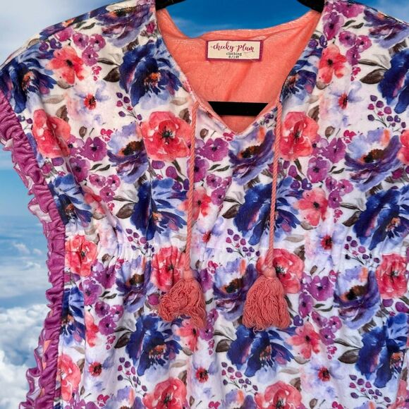 Cheeky Plum Boutique Smock/Swim Cover-EUC-size 8/10 - Picture 2 of 6